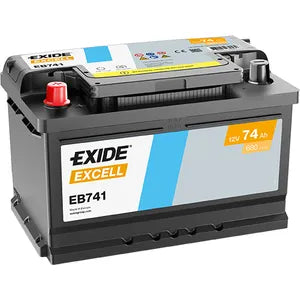 082SE EXIDE EXCELL CAR BATTERY EB741 - Powerland.co.uk