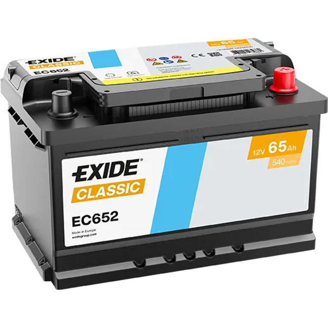 096RE EXIDE CLASSIC CAR BATTERY EC652 - Powerland.co.uk