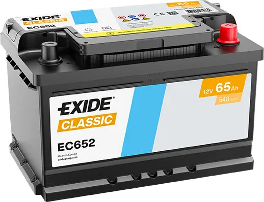 096RE EXIDE CLASSIC CAR BATTERY EC652 - Powerland.co.uk