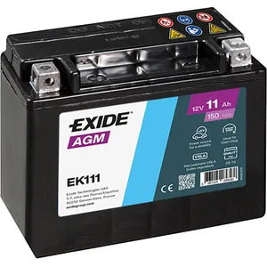 EXIDE EK111 AGM AUXILIARY CAR BATTERY - Powerland.co.uk