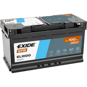 EXIDE 019 EFB CAR BATTERY 100AH EL1000 - Powerland.co.uk