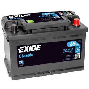 096RE EXIDE CLASSIC CAR BATTERY EC652 - Powerland Renewable Energy