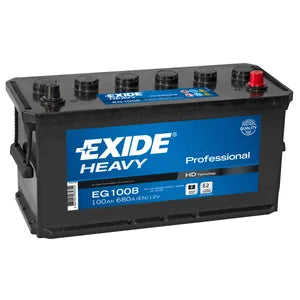 W221SE EXIDE HEAVY DUTY COMMERCIAL PROFESSIONAL BATTERY 12V 100AH EG1008 - Powerland Renewable Energy