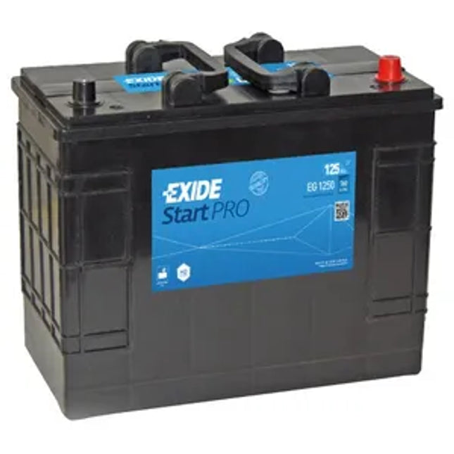 W655SE EXIDE HEAVY DUTY COMMERCIAL PROFESSIONAL BATTERY 12V 125AH EG1250 - Powerland.co.uk