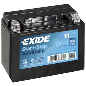 EXIDE EK111 AGM AUXILIARY CAR BATTERY - Powerland Renewable Energy