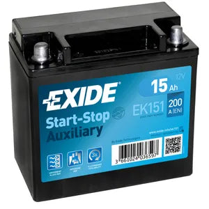 EXIDE EK151 AGM AUXILIARY CAR BATTERY - Powerland Renewable Energy