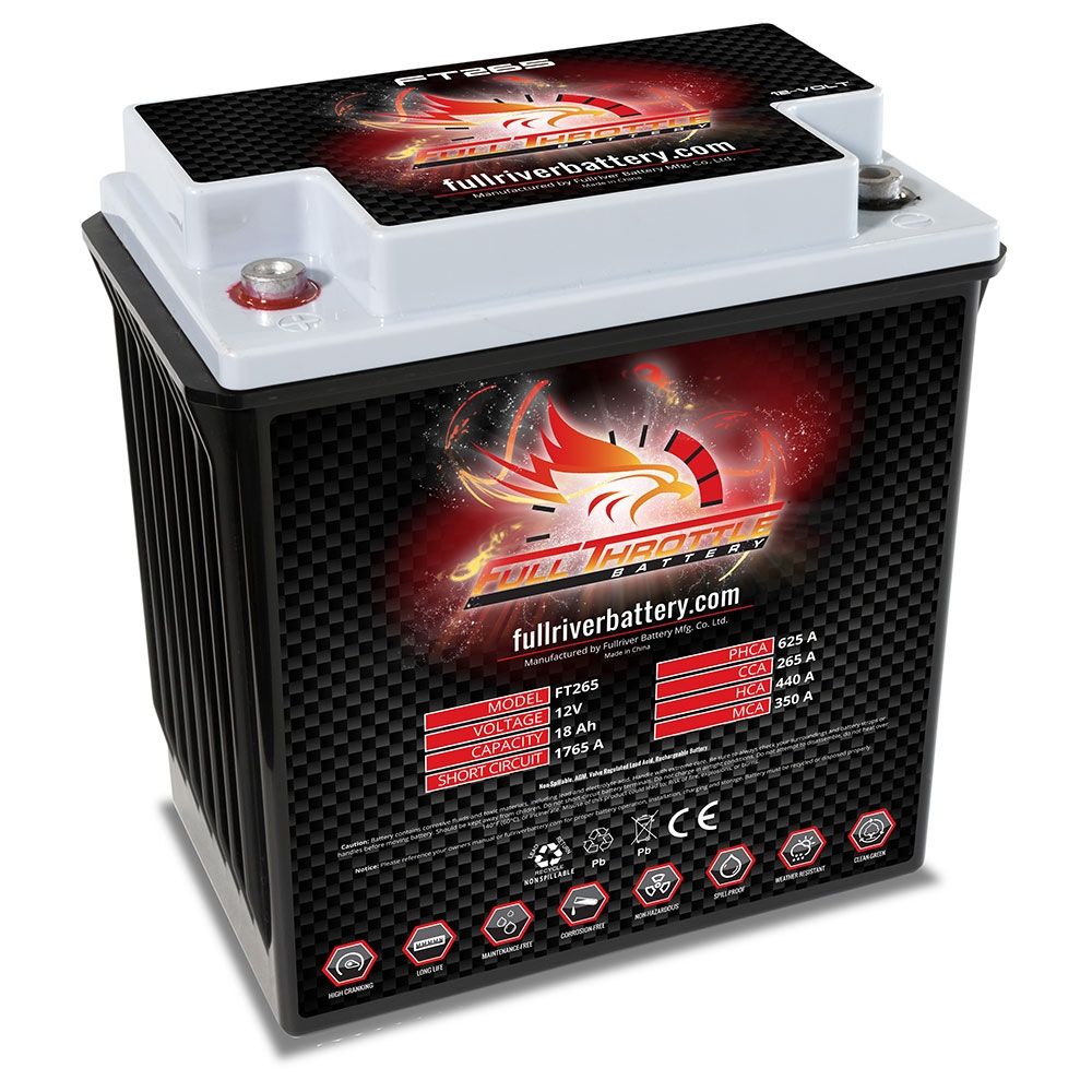 FT265 FULL THROTTLE HIGH PERFORMANCE 18AH TPPL AGM BATTERY (PC625)-Powerland