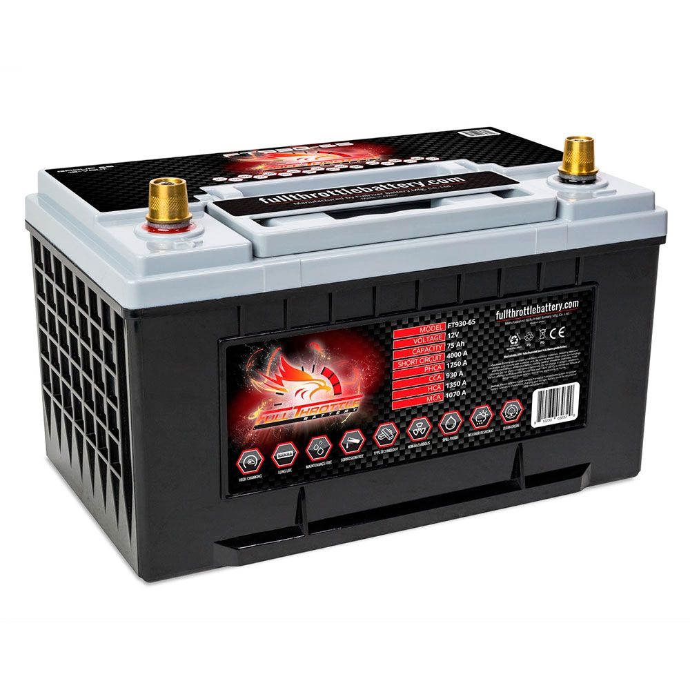 FT930-65 FULL THROTTLE HIGH PERFORMANCE 75AH TPPL AGM BATTERY (PC1700)-Powerland