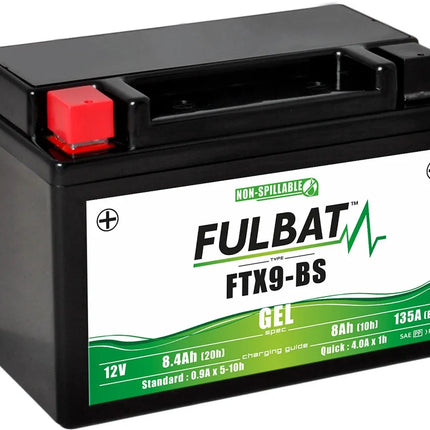 FTX9-BS GEL FULBAT MOTORCYCLE BATTERY 12V 8.4Ah 135CCA - YTX9-BS-Powerland