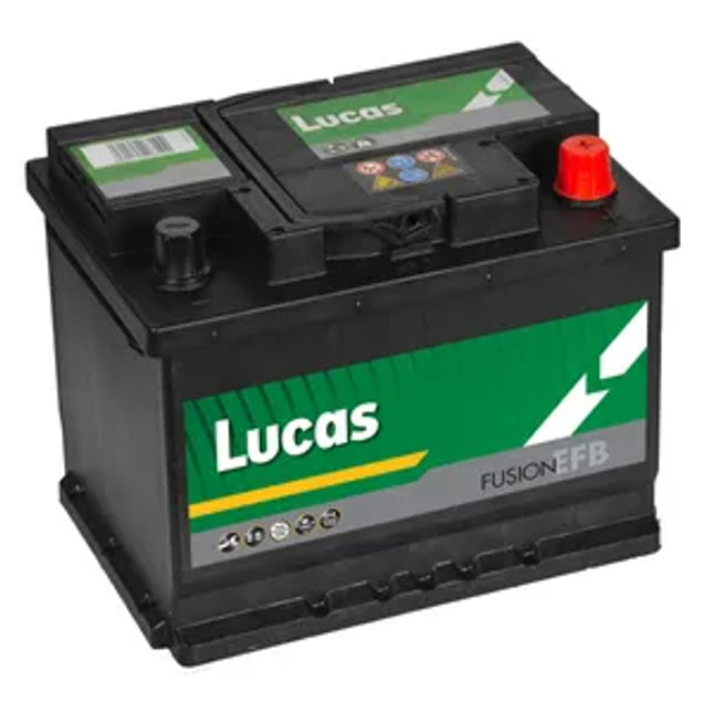 LE027 LUCAS EFB START STOP CAR BATTERY 12V 60AH - Powerland Renewable Energy
