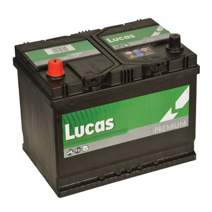 LP069 LUCAS PREMIUM CAR BATTERY 12V 68AH CCA (EN) 540A-Powerland