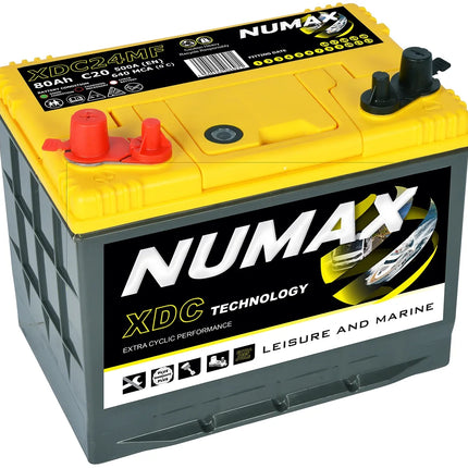 XDC24MF NUMAX LEISURE BATTERY 12V 80AH-Powerland