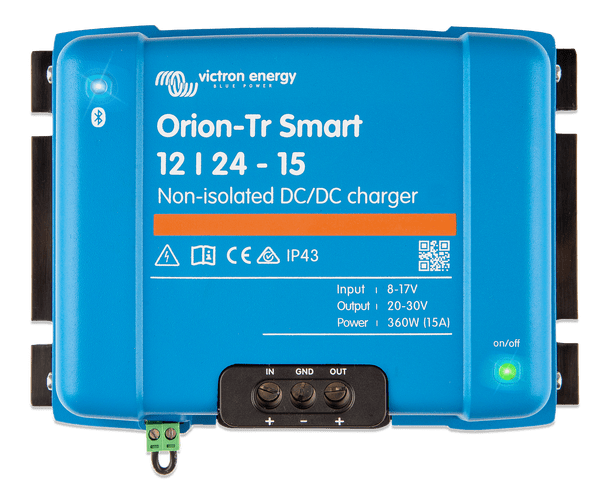 Victron Energy Orion-Tr Smart 12/24-15A (360W) Non-isolated DC-DC Charger – ORI122436140-Powerland