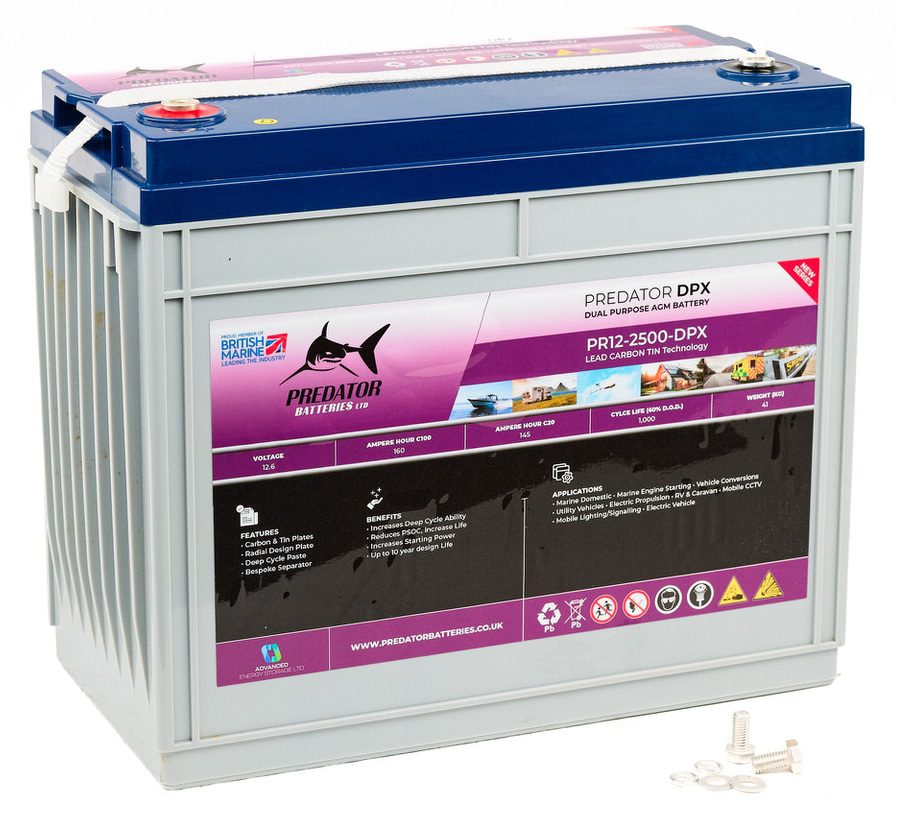 12V 160AH PREDATOR BATTERIES DPX DUAL PURPOSE BATTERY - Powerland.co.uk