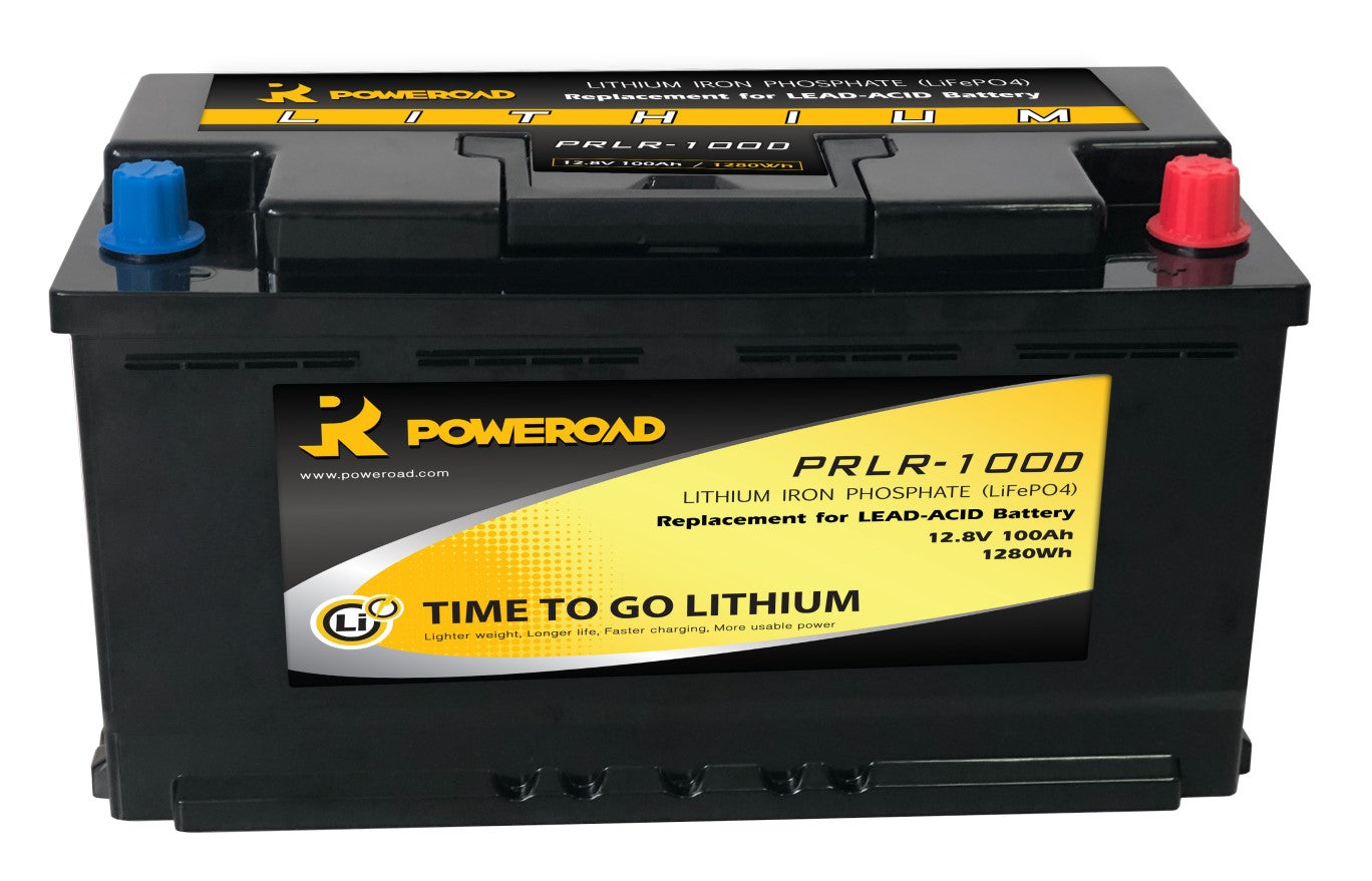 Prlr-100D Lithium-Ion Battery - 12V 100Ah Low Height Battery