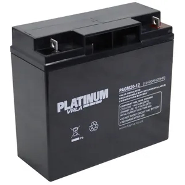 PAGM20-12 PLATINUM VRLA Battery - Powerland.co.uk