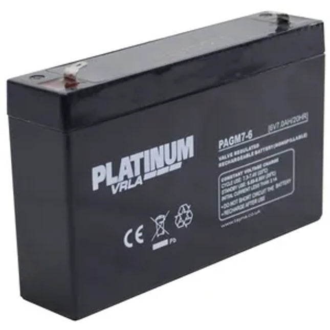 PAGM7-6 PLATINUM VRLA Battery - Powerland.co.uk