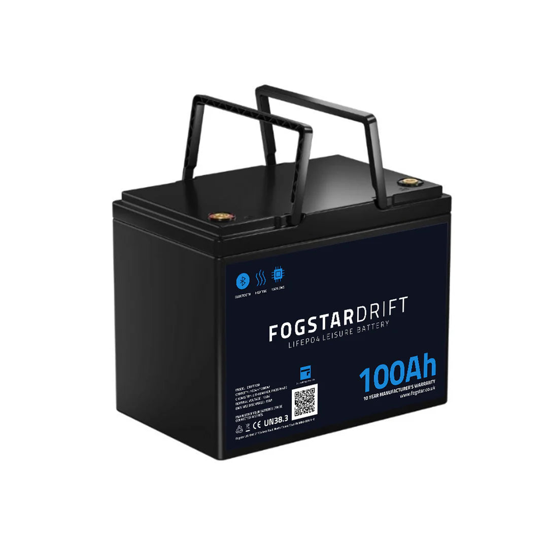 Fogstar Drift 12V 100Ah Lithium Leisure Battery - Powerland.co.uk