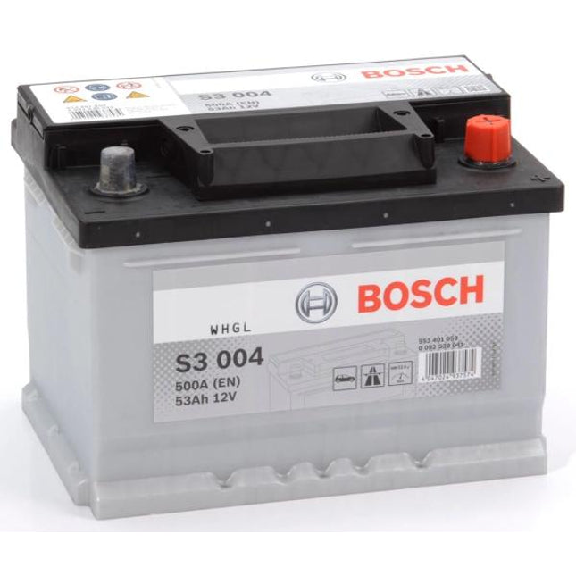 S3 004 BOSCH CAR BATTERY 12V 53AH (CCA 470 amps) Type 065 S3004-Powerland