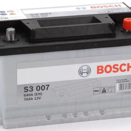 S3 007 BOSCH CAR BATTERY 12V 70AH (CCA 640 amps) Type 100 S3007-Powerland