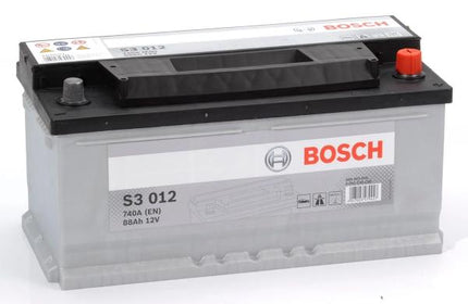 S3 012 BOSCH CAR BATTERY 12V 88AH (CCA 740 amps) Type 017 S3012-Powerland