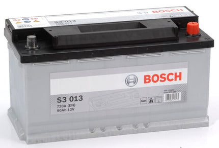 S3 013 BOSCH CAR BATTERY 12V 90AH (CCA 720 amps) Type 019 S3013-Powerland