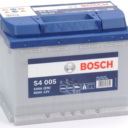 S4 005 BOSCH CAR BATTERY 12V 60AH (CCA 540 amps) Type 027 S4005-Powerland