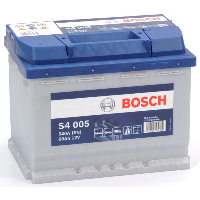 S4 005 BOSCH CAR BATTERY 12V 60AH (CCA 540 amps) Type 027 S4005-Powerland