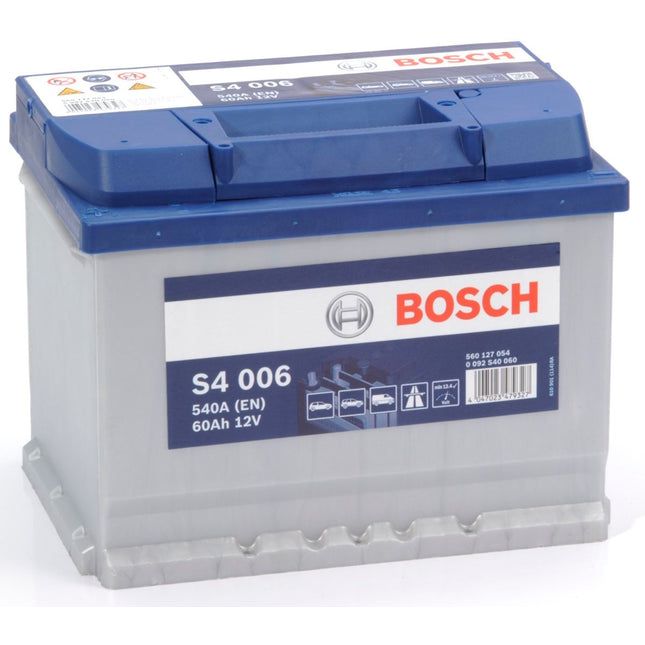 S4 006 BOSCH CAR BATTERY 12V 60AH (CCA 540 amps) Type 078 S4006-Powerland