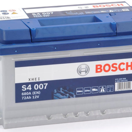 S4 007 BOSCH CAR BATTERY 12V 72AH (CCA 680 amps) Type 100 S4007-Powerland