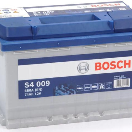 S4 009 BOSCH CAR BATTERY 12V 74AH (CCA 680 amps) Type 086 S4009-Powerland