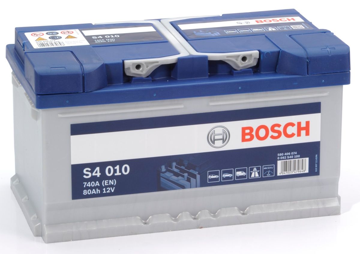 S4 010 BOSCH CAR BATTERY 12V 80AH (CCA 740 amps) Type 110 S4010-Powerland