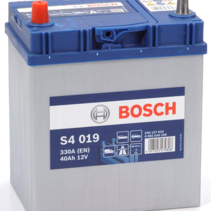 S4 019 BOSCH CAR BATTERY 12V 40AH (CCA 330 amps) Type 055 S4019-Powerland