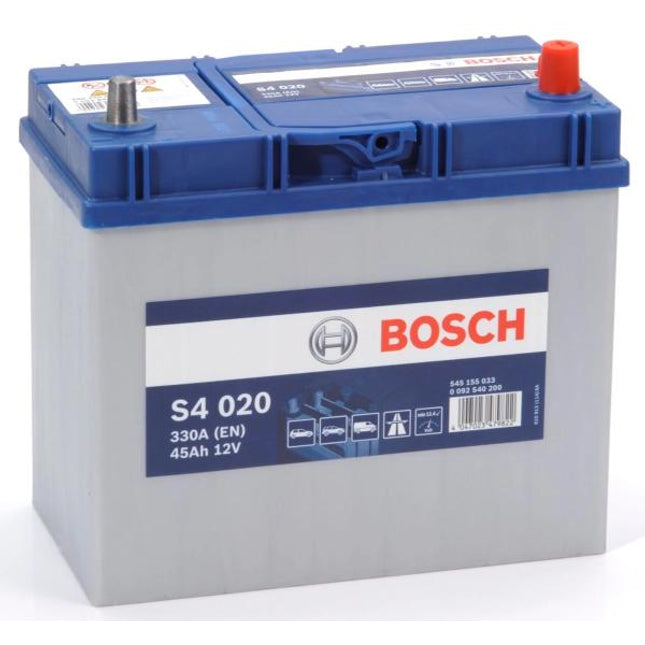 S4 020 BOSCH CAR BATTERY 12V 45AH (CCA 330 amps) Type 044 S4020-Powerland