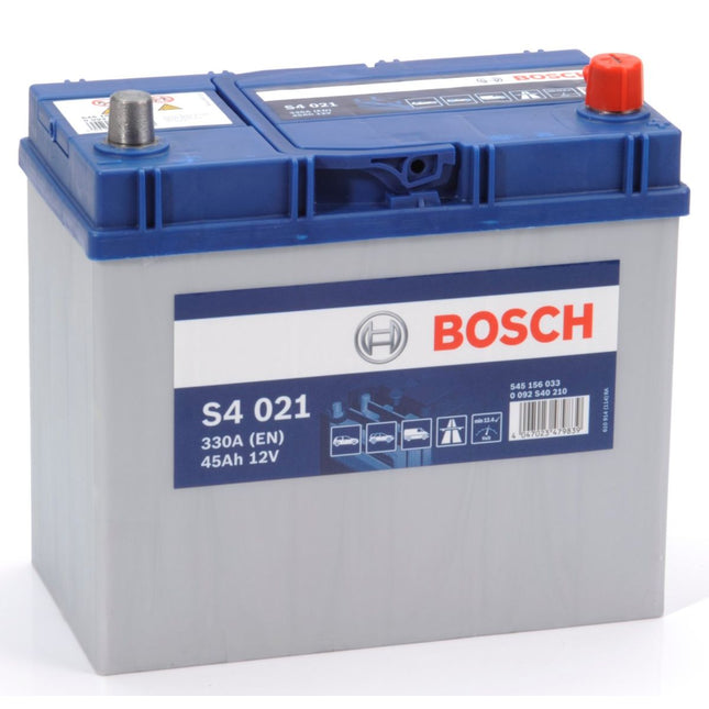 S4 021 BOSCH CAR BATTERY 12V 45AH (CCA 330 amps) Type 048 S4021-Powerland