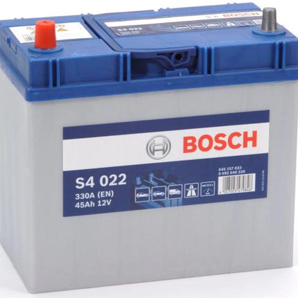 S4 022 BOSCH CAR BATTERY 12V 45AH (CCA 330 amps) Type 043 S4022-Powerland