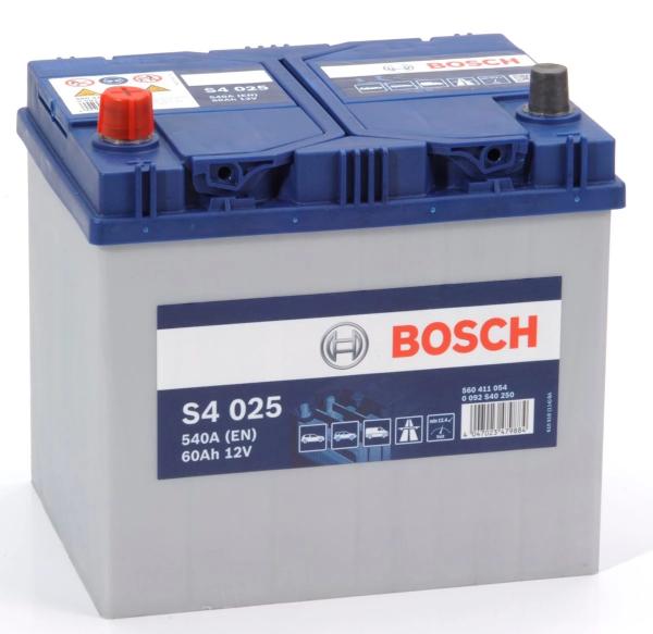 S4 025 BOSCH CAR BATTERY 12V 60AH (CCA 540 amps) Type 005 S4025-Powerland