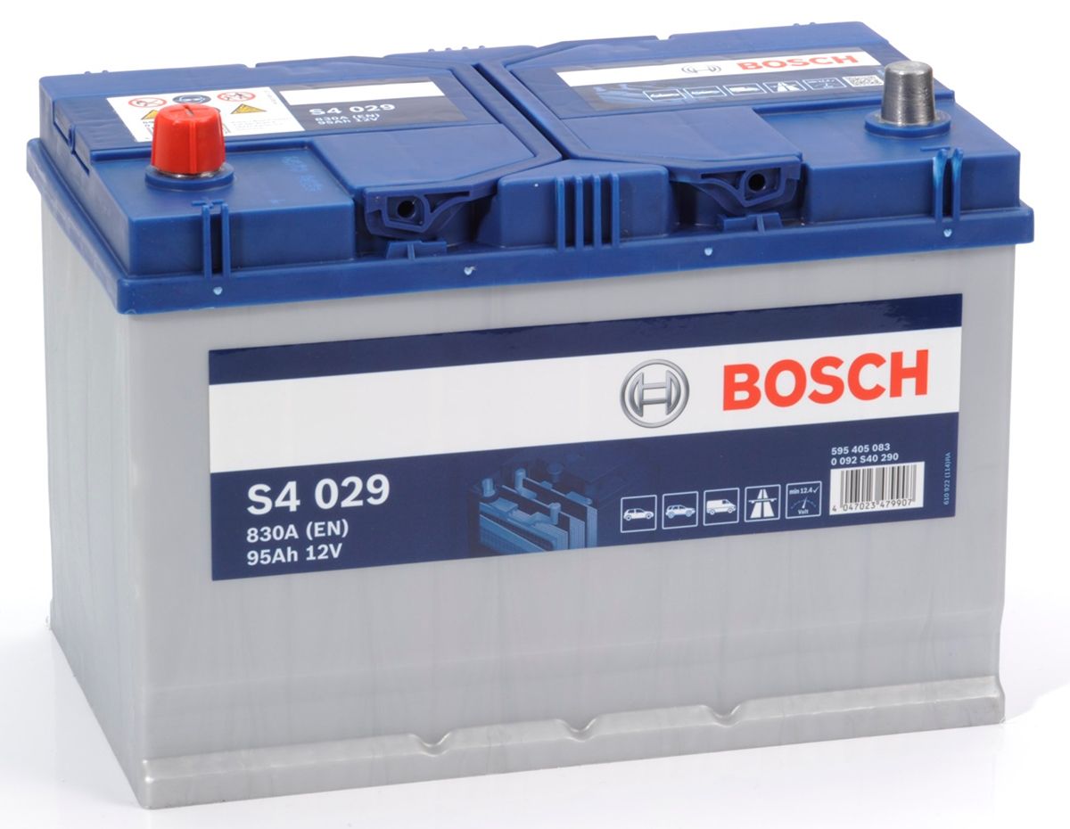 S4 029 BOSCH CAR BATTERY 12V 95AH (CCA 830 amps) Type 334 S4029-Powerland