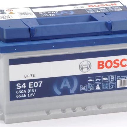 S4 E07 BOSCH CAR BATTERY 12V 65AH (CCA 650 amps) Type 100 S4E07-Powerland