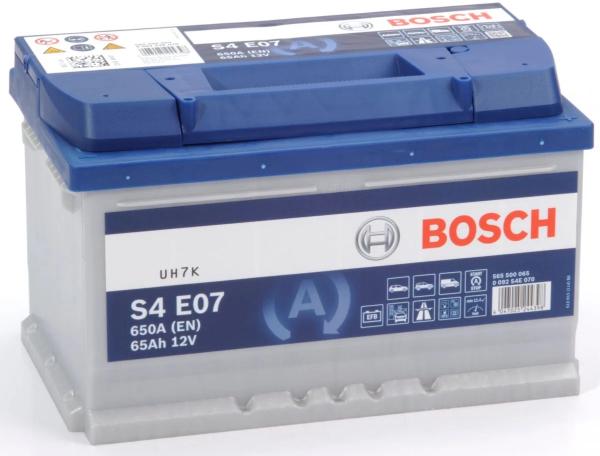 S4 E07 BOSCH CAR BATTERY 12V 65AH (CCA 650 amps) Type 100 S4E07-Powerland