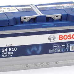 S4 E10 BOSCH CAR BATTERY 12V 75AH (CCA 730 amps) Type 110 S4E10-Powerland
