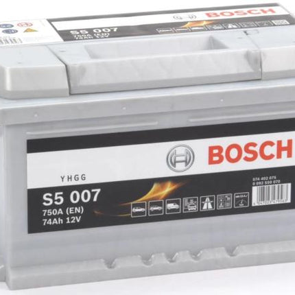 S5 007 BOSCH CAR BATTERY 12V 74AH (CCA 760amps) Type 100 S5007-Powerland