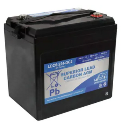 Leoch Superior Lead Carbon Agm 6V 246Ah Battery Ldc6-224-Gc2