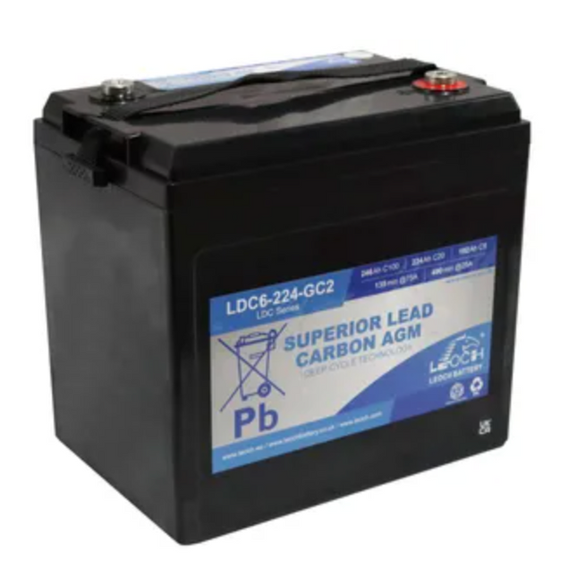 Leoch Superior Lead Carbon Agm 6V 246Ah Battery Ldc6-224-Gc2