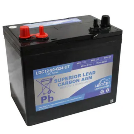 Leoch Superior Lead Carbon Agm 93Ah Battery Ldc12-90-G24-Dt