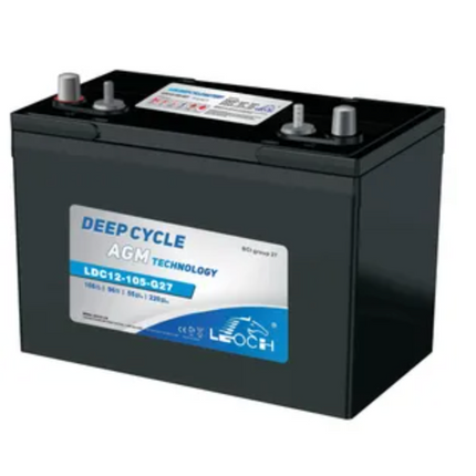 Leoch Superior Lead Carbon Agm 115Ah Battery (Ldc12-105-G27-Dt)