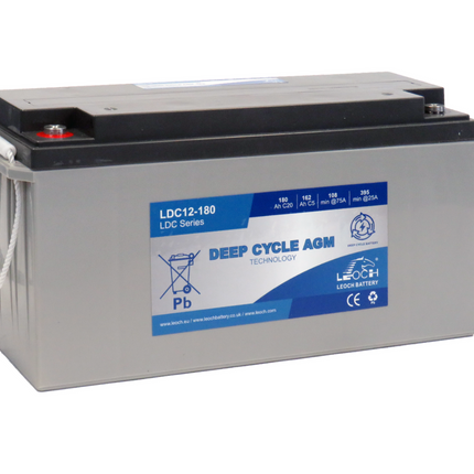 Leoch Deep Cycle Agm 180Ah 12V Ldc12-180 Battery