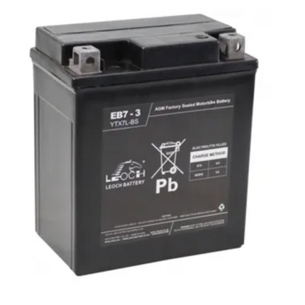 Eb7-3 Leoch Powerstart Agm Motorcycle Battery Lt7-3