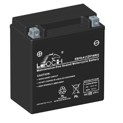 Eb16-4 - Factory Sealed Motorcycle Battery