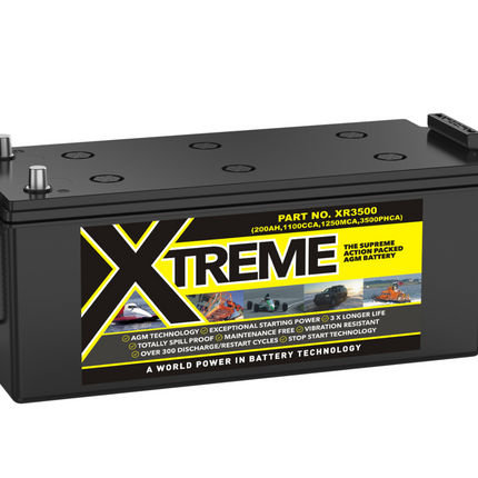 Leoch Xr-3500 Xtreme Agm Battery | 12V 200Ah 1100Cca Dual-Purpose